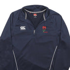 CANTERBURY Mens Navy Blue Rose Half Zip M Sweatshirt Sports Training Activewear