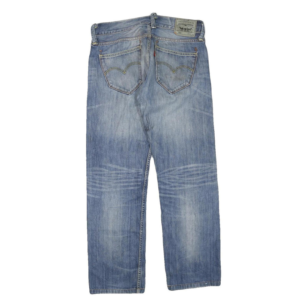 LEVI'S 504 Mens Blue Regular Jeans Denim Medium W34 L30 Classic Zip Cotton Blend