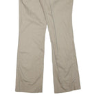 DICKIES Womens Regular Beige Cotton Blend Zip Trousers W32 L32 Comfortable