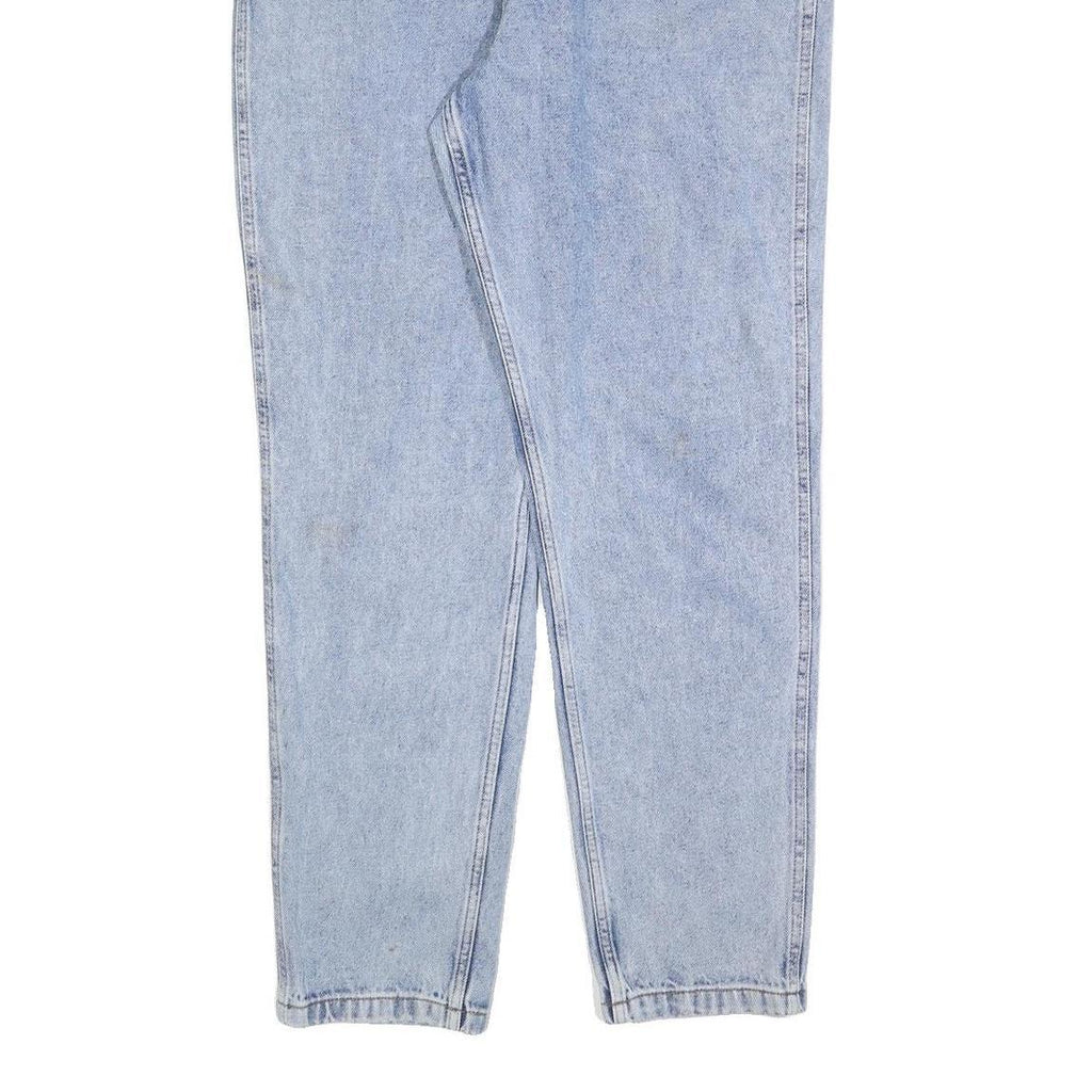 KARL KANI Mens Regular Fit Blue Denim Raw Jeans W35 L32 Classic Cotton Blend Zip