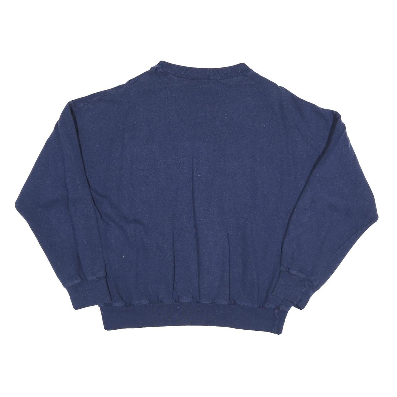 Mens Blue Ile De Beaute Corsica Crew Neck S Cotton Blend Sweatshirt
