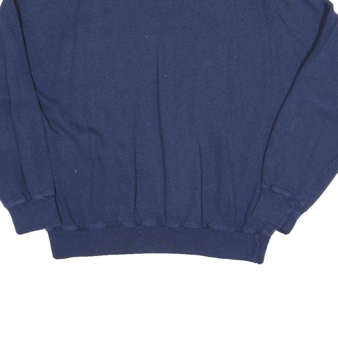 Mens Blue Ile De Beaute Corsica Crew Neck S Cotton Blend Sweatshirt