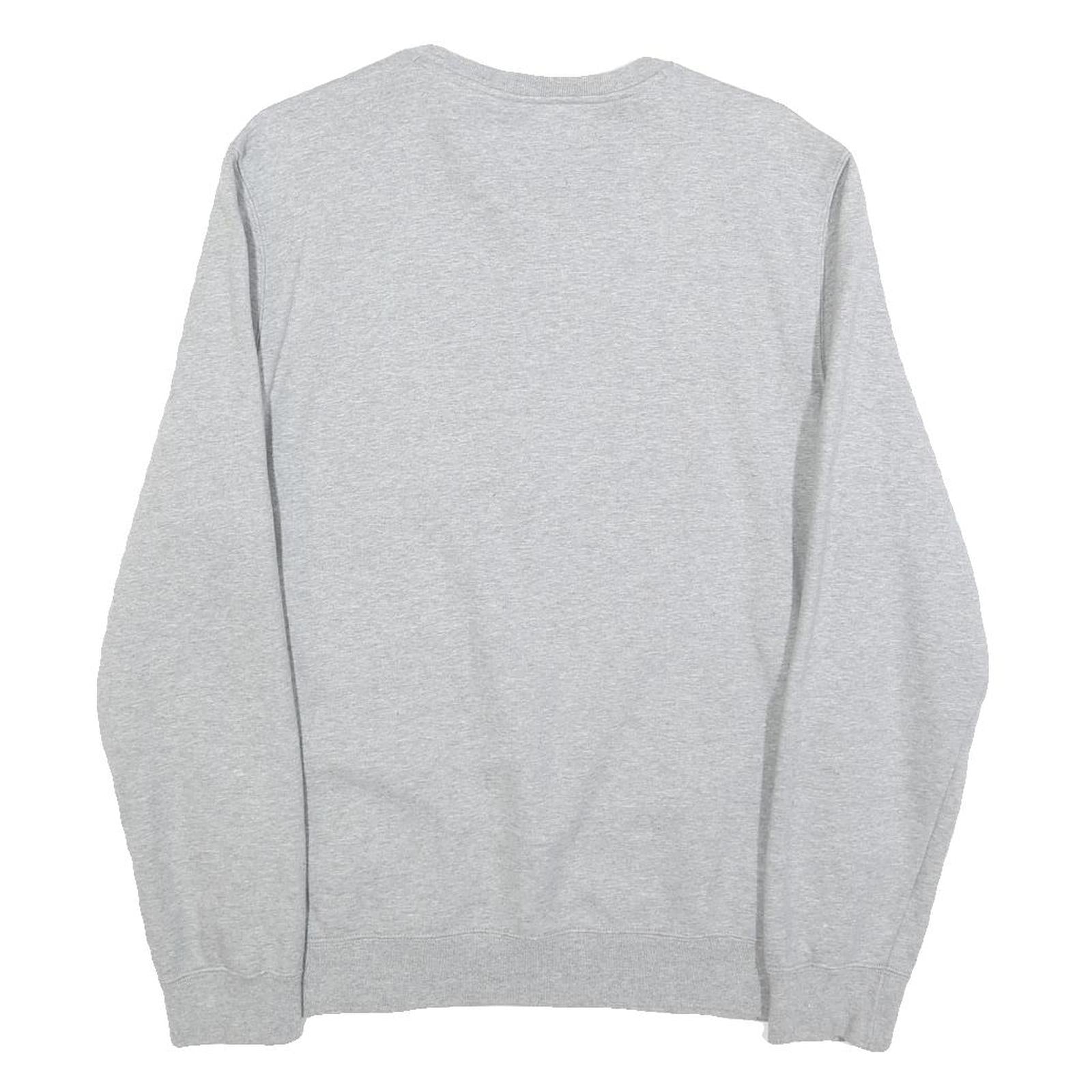 CHAMPION Womens Grey Sweatshirt Crew Neck M Cotton Blend Logo Pullover
