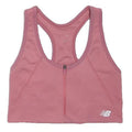 NEW BALANCE Girls Pink Sports Vest Sleeveless Zip Front XS Activewear