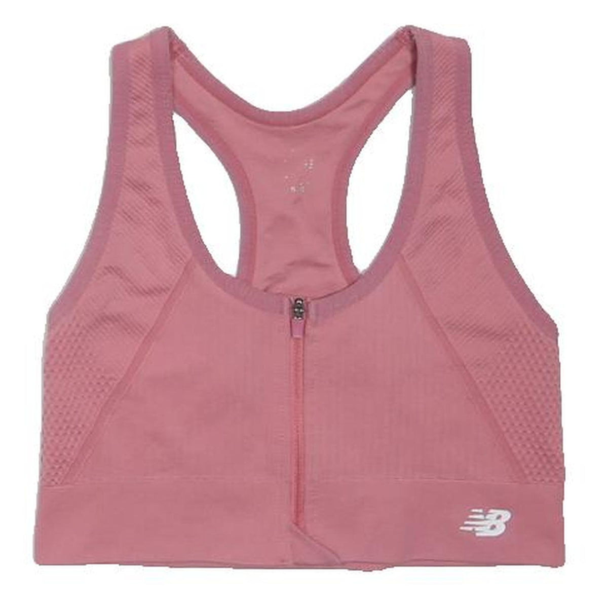 NEW BALANCE Girls Pink Sports Vest Sleeveless Zip Front XS Activewear