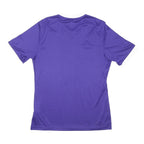 ADIDAS Mens Purple & White Modern T-Shirt M Short Sleeve V-Neck Performance
