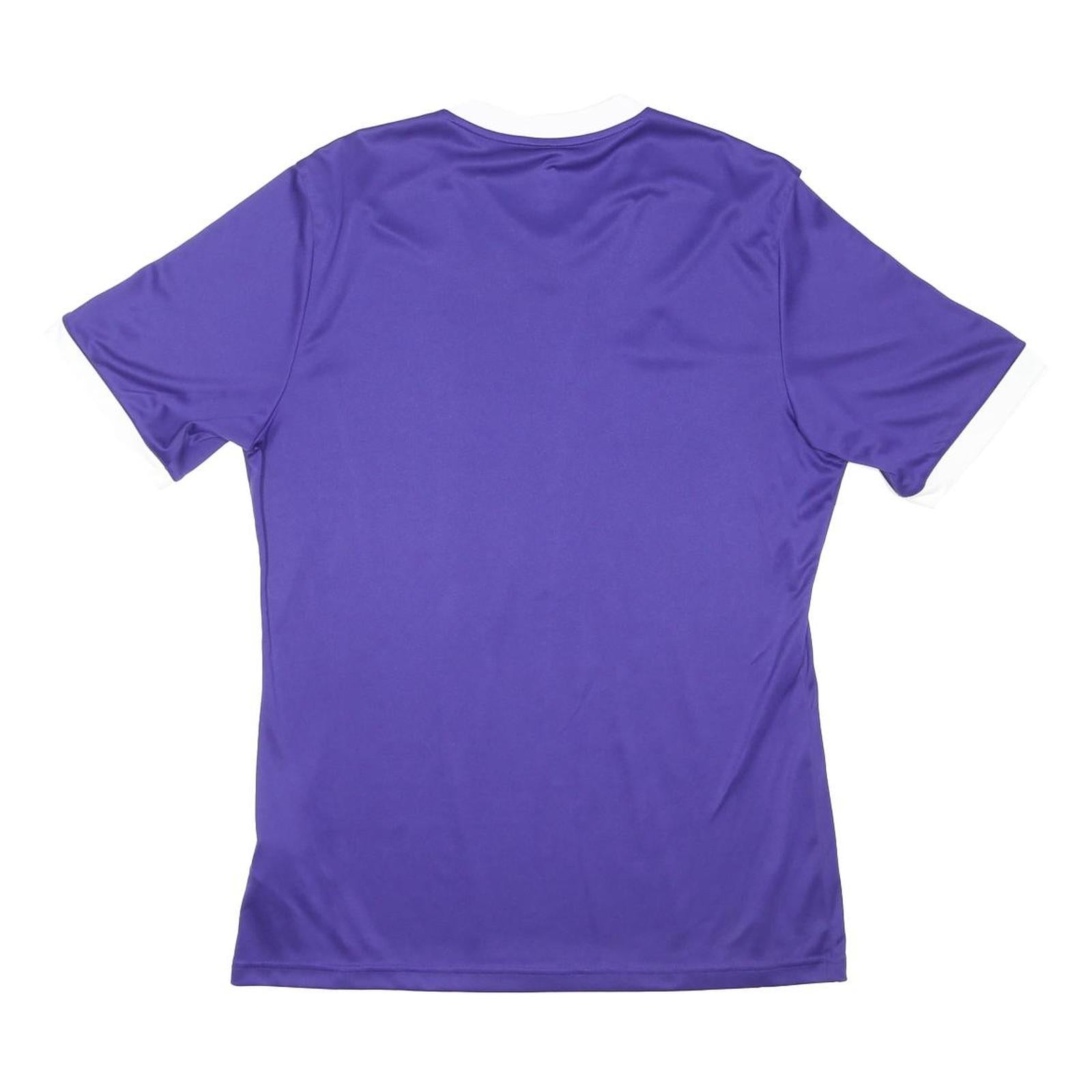 ADIDAS Mens Purple & White Modern T-Shirt M Short Sleeve V-Neck Performance
