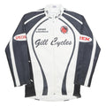 COFIDES Mens Black & White Gill Cycles Polyester Zip Jacket L Sportswear
