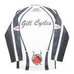 COFIDES Mens Black & White Gill Cycles Polyester Zip Jacket L Sportswear