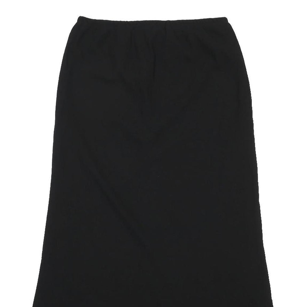 METAPHOR Womens Black Mini Polyester Swing Skirt Size M Elegant Ruffle Hem