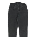 LEVI'S Mens Black Slim Skinny Denim Jeans Cotton Blend W30 L28 Stylish Zip