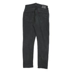 LEVI'S Mens Black Slim Skinny Denim Jeans Cotton Blend W30 L28 Stylish Zip