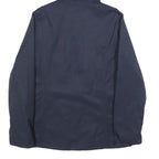 TIMBERLAND Womens Navy Blue Hooded Jacket S Cotton Blend Zip Plain Lightweight