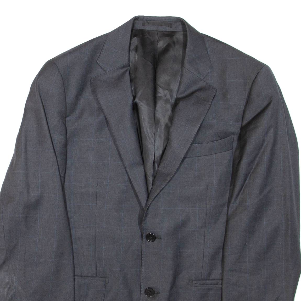 Mens Blazer Jacket Grey Wool L