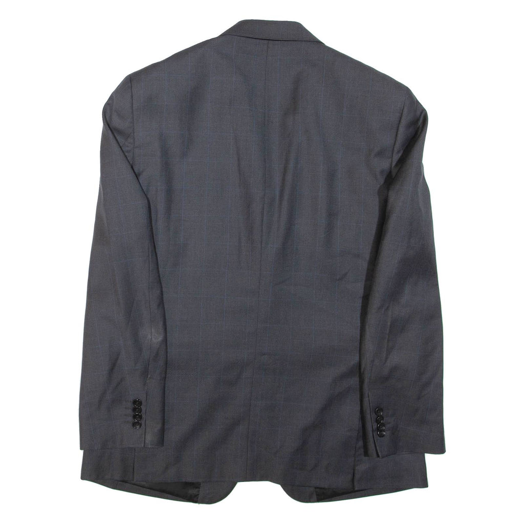 Mens Blazer Jacket Grey Wool L