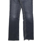 BIG STAR Womens Jeans Blue Regular Straight Denim Medium W30 L32 Distressed Hem