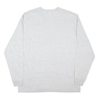 CARHARTT Mens Grey Long Sleeve Crew Neck Cotton Blend L Logo Print
