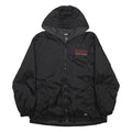 DICKIES Mens Black University Of Houston Nylon Zip Hooded Jacket L Plain