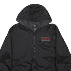 DICKIES Mens Black University Of Houston Nylon Zip Hooded Jacket L Plain