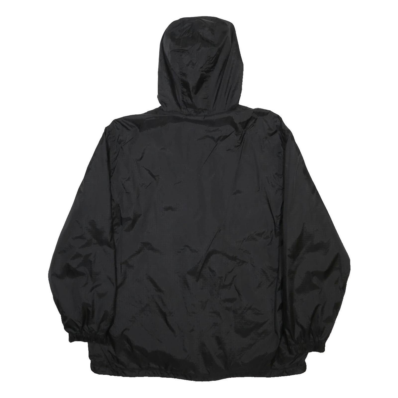 DICKIES Mens Black University Of Houston Nylon Zip Hooded Jacket L Plain