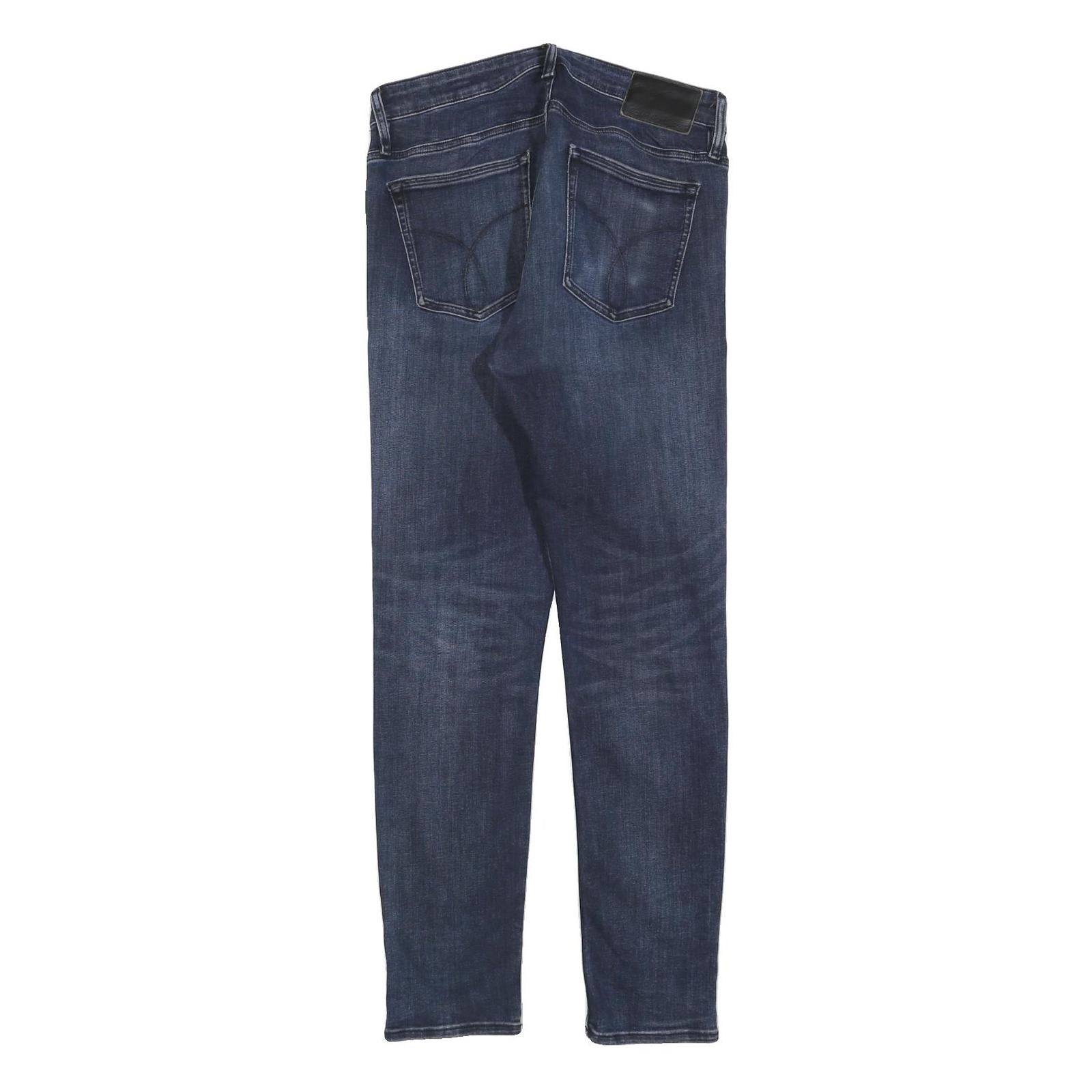CALVIN KLEIN JEANS Mens Jeans Blue Slim Skinny Denim Medium W31 L32 Authentic