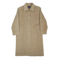 PENDLETON Womens Beige Wool Blend Classic Coat L Plain Button Closure Elegant