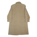 PENDLETON Womens Beige Wool Blend Classic Coat L Plain Button Closure Elegant