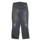 DICKIES Mens Relaxed Black Denim Jeans W30 L32 Workwear Zip Closure