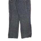 DICKIES Mens Relaxed Black Denim Jeans W30 L32 Workwear Zip Closure