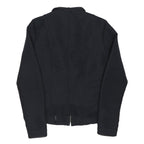 G-STAR Womens Black Zip Jacket M Polyester Blend Plain Contemporary Style