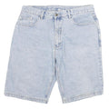 GIORGIO Mens Denim Blue Casual Shorts XL W34 Cotton Blend Relaxed Fit