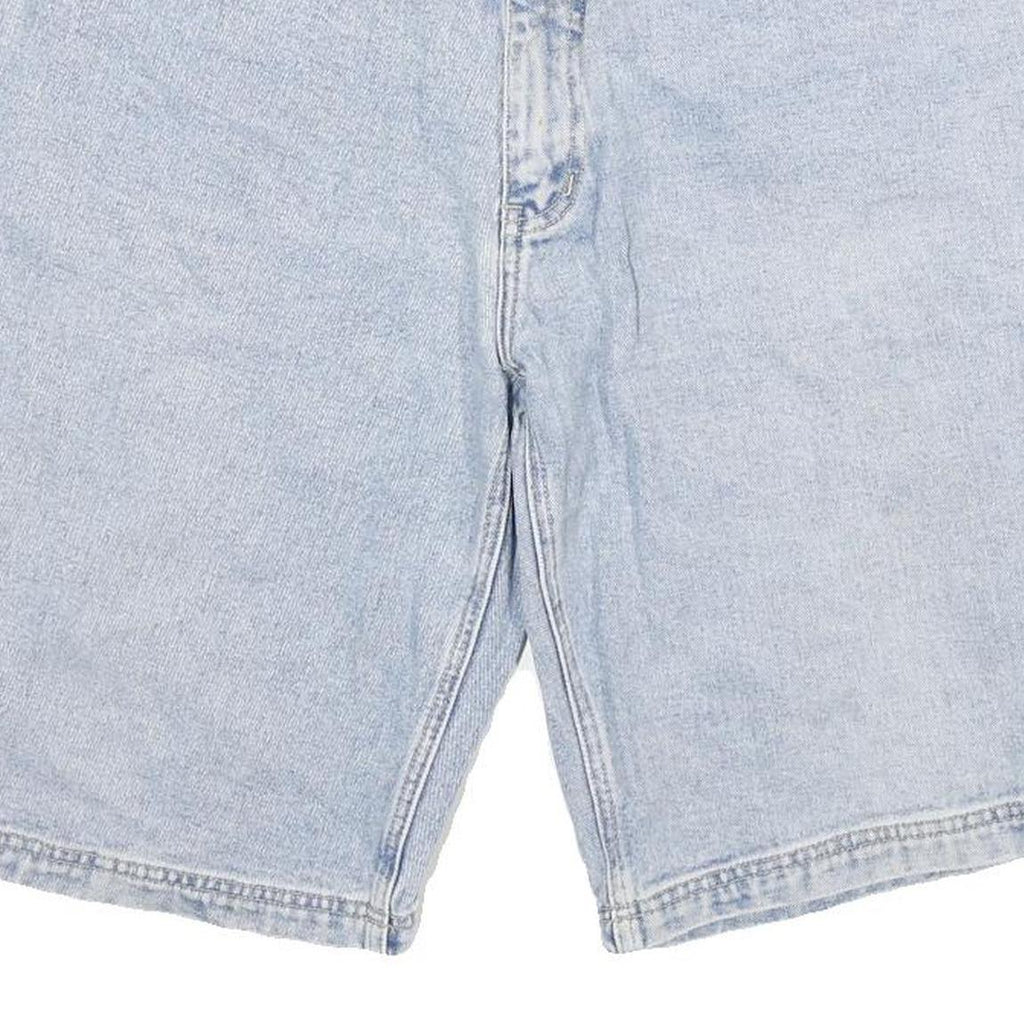 GIORGIO Mens Denim Blue Casual Shorts XL W34 Cotton Blend Relaxed Fit