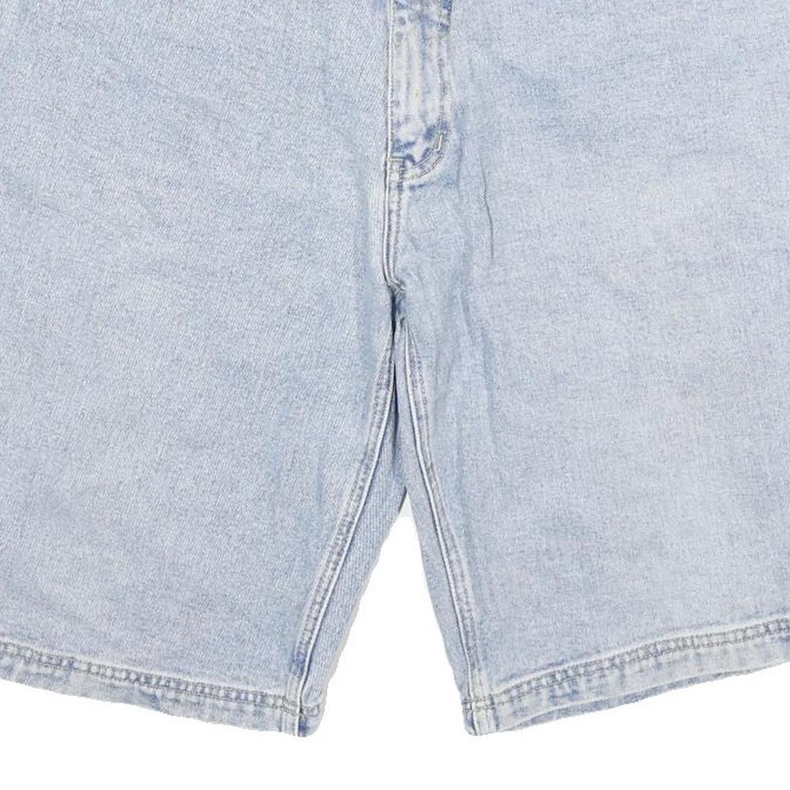 GIORGIO Mens Denim Blue Casual Shorts XL W34 Cotton Blend Relaxed Fit