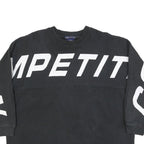 NAUTICA Womens Black Cotton Blend Crew Neck M Sweatshirt Competition Logo