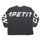 NAUTICA Womens Black Cotton Blend Crew Neck M Sweatshirt Competition Logo