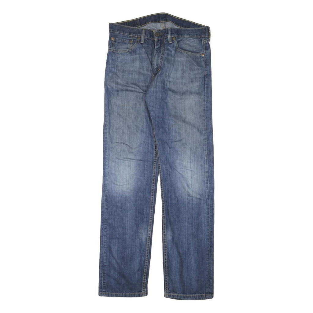 LEVI'S Mens Jeans Blue Regular Straight Denim Rinse W32 L33 Classic Fit Zip