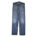 LEVI'S Mens Jeans Blue Regular Straight Denim Rinse W32 L33 Classic Fit Zip