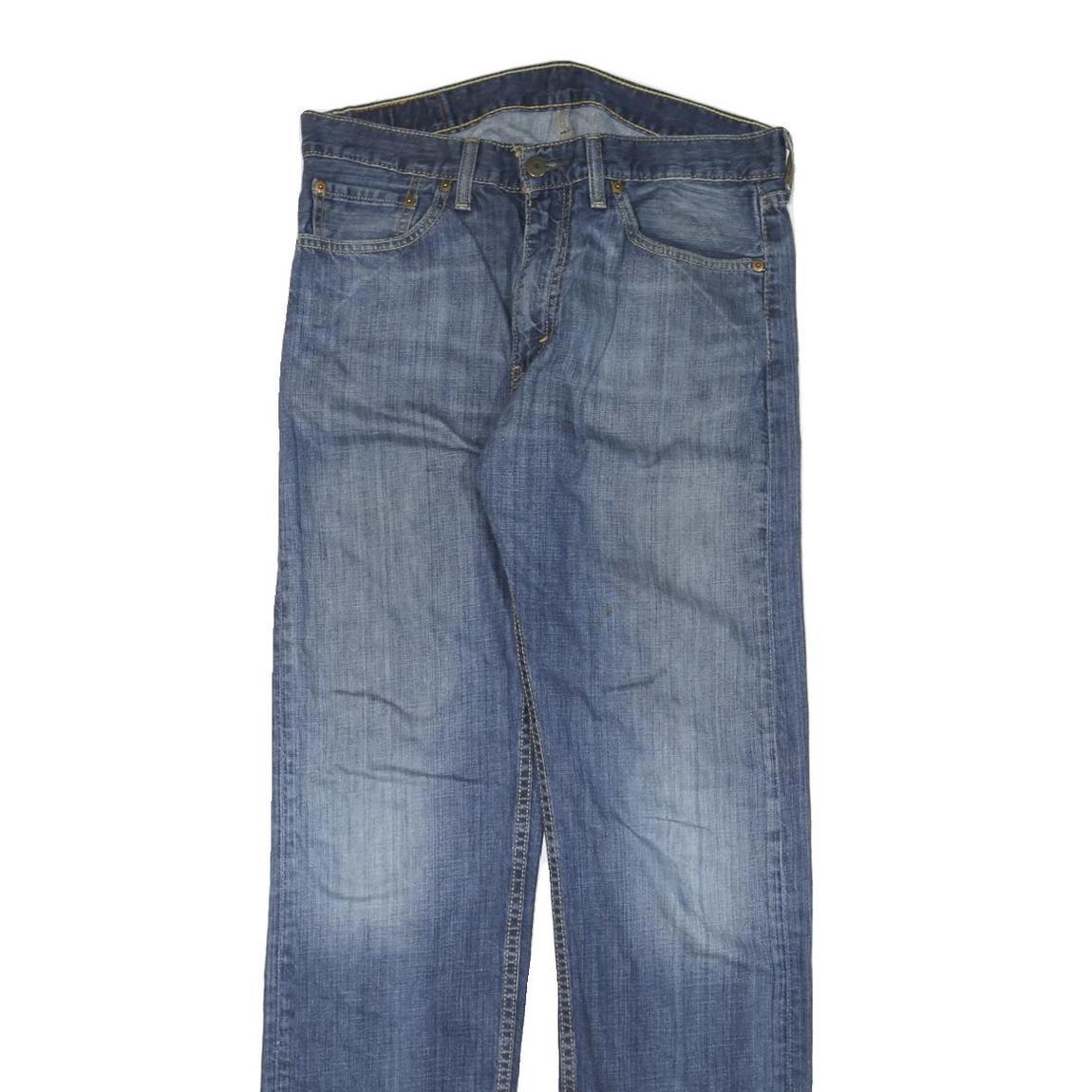 LEVI'S Mens Jeans Blue Regular Straight Denim Rinse W32 L33 Classic Fit Zip