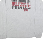 CHAMPION Mens Grey Whitworth Pirates Graphic Long Sleeve Crew Neck T-Shirt L