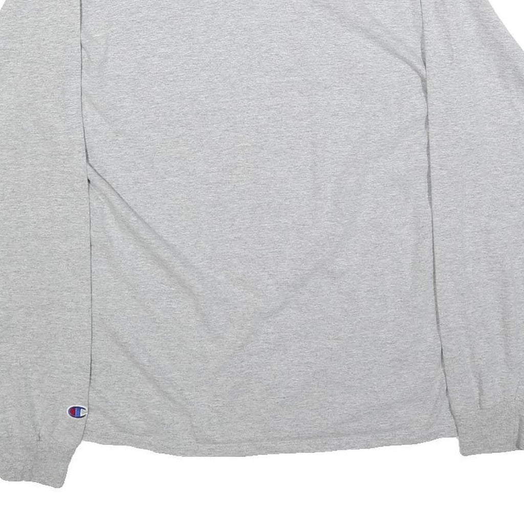 CHAMPION Mens Grey Whitworth Pirates Graphic Long Sleeve Crew Neck T-Shirt L