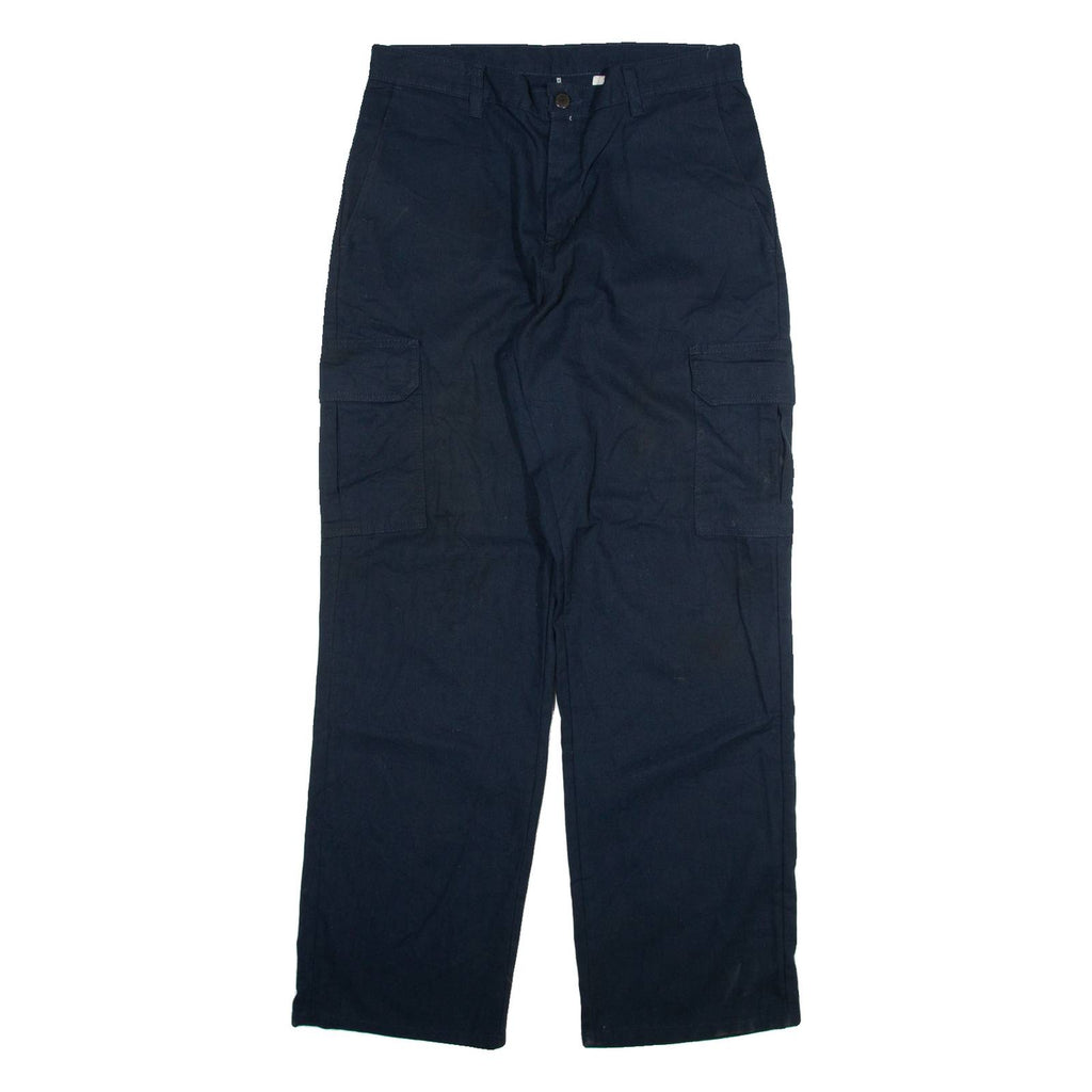 DICKIES Cargo Mens Trousers Blue Relaxed Straight W32 L32