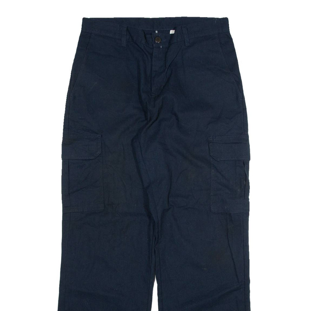 DICKIES Cargo Mens Trousers Blue Relaxed Straight W32 L32