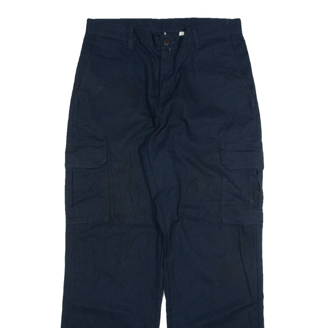 DICKIES Cargo Mens Trousers Blue Relaxed Straight W32 L32