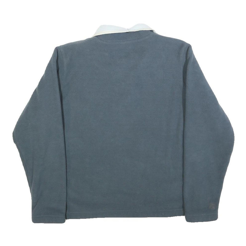 ELLESSE Womens Blue Plain Pullover Polyester Jumper Crew Neck UK 10 Casual