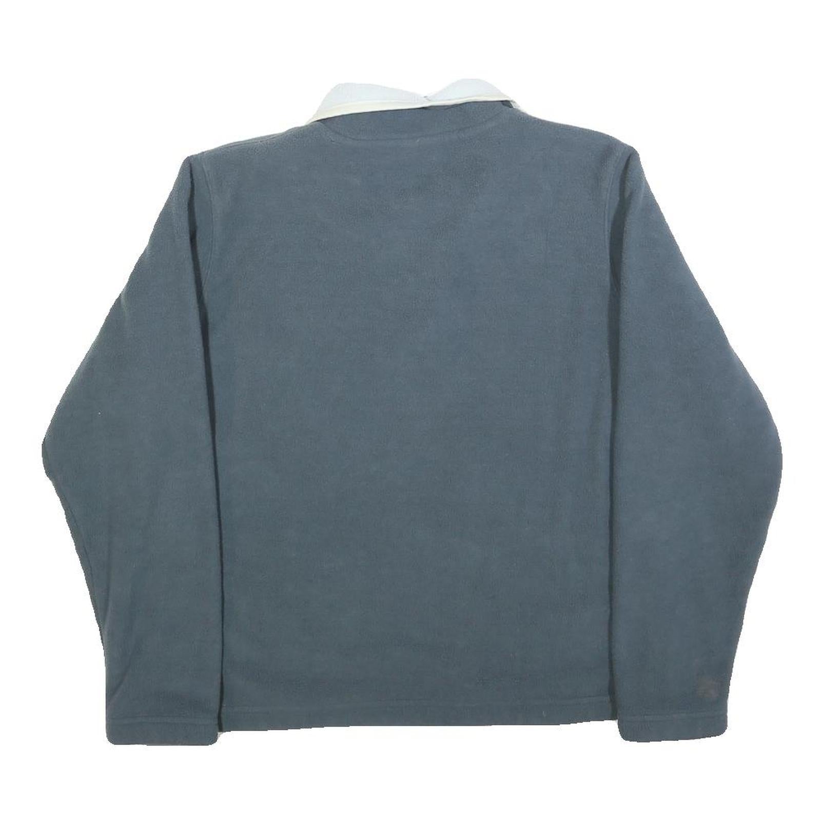 ELLESSE Womens Blue Plain Pullover Polyester Jumper Crew Neck UK 10 Casual