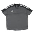 ADIDAS Mens Grey Black Sports T-Shirt XL Short Sleeve Crew Neck Athletic