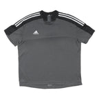 ADIDAS Mens Grey Black Sports T-Shirt XL Short Sleeve Crew Neck Athletic