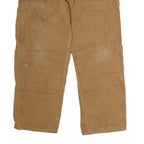 DICKIES Mens Regular Fit Brown Cotton Workwear Jeans W36 L31 Zip Pocket