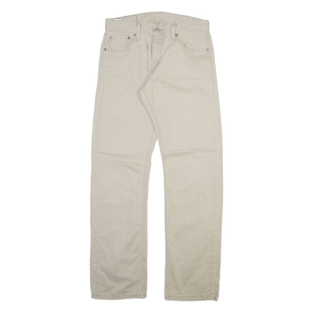 LEVI'S 514 Mens Trousers Beige Slim Straight W30 L32