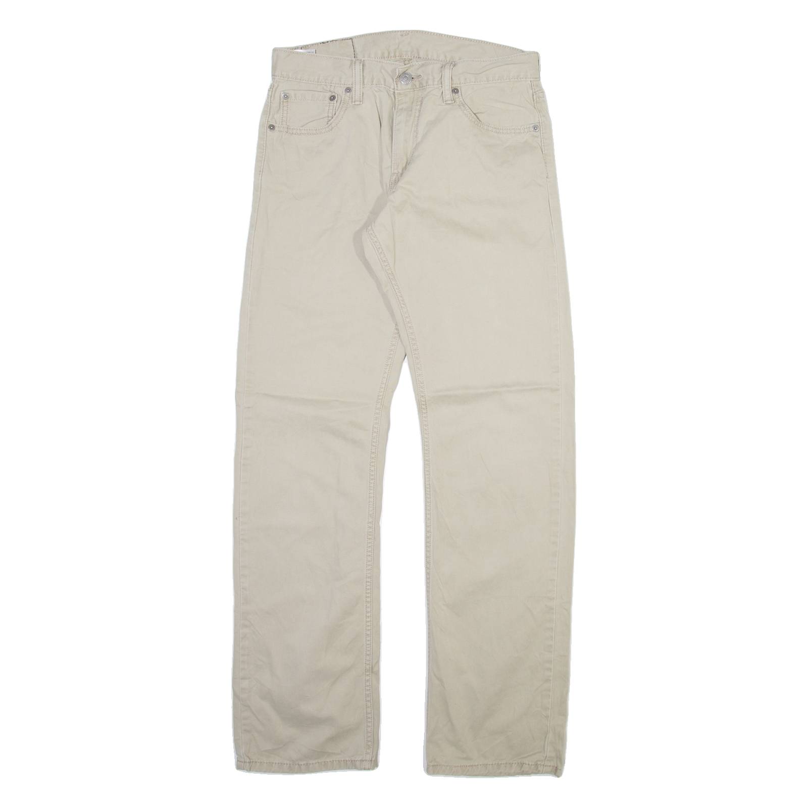 LEVI'S 514 Mens Trousers Beige Slim Straight W30 L32